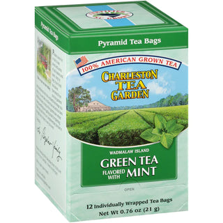 Green Tea Mint Individual Bags - Conrad's Gourmet Gifts - product image
