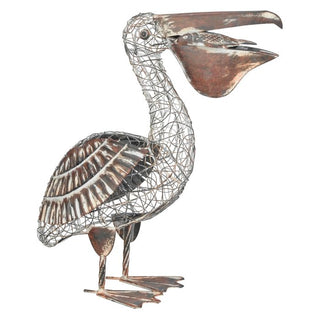 Rustic Pelican Statue Decor - Conrad's Gourmet Gifts - product image