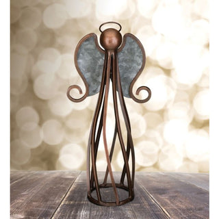 Galvanized Finial Angel Decor 12" - Conrad's Gourmet Gifts - product image