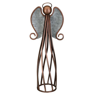Galvanized Finial Angel Decor 12" - Conrad's Gourmet Gifts - product image