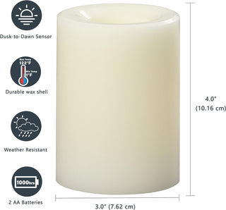 Sterno Home Indoor/Outdoor Flameless 4 inch Candle - Conrad's Gourmet Gifts - product image