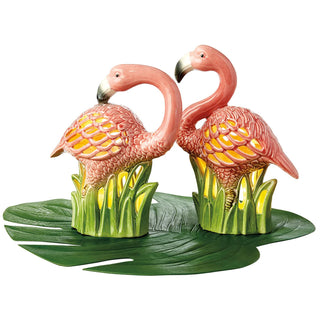 Flamingo Ceramic LED Lantern - Conrad's Gourmet Gifts - product image