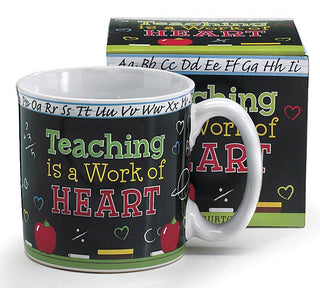 TEACHING/HEART CERAMIC MUG W/BOX - Conrad's Gourmet Gifts - product image