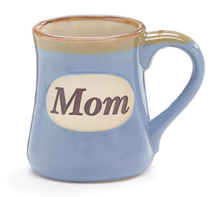 LIGHT BLUE MOM/MESSAGE PORCELAIN MUG - Conrad's Gourmet Gifts - product image