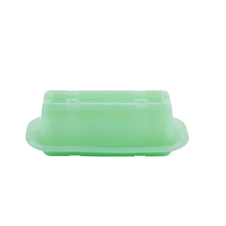 JADEITE GLASS Butter Dish - Conrad's Gourmet Gifts - product image