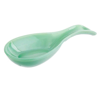 JADEITE GLASS SPOON REST - Conrad's Gourmet Gifts - product image