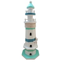 Wood Lighthouse 15 inch - Conrad's Gourmet Gifts - product image