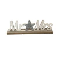 MR & MRS STARFISH TABLE BLOCK - Conrad's Gourmet Gifts - product image