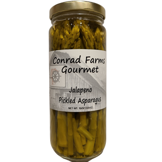 Jalapeno Pickled Asparagus 16oz - Conrad's Best Gourmet Gifts - product image