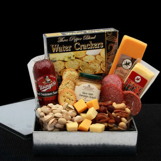 Gourmet Meat & Cheese Snack Tin - Conrad's Best Gourmet Gifts - product image