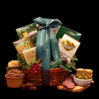 Loving Memory Sympathy Gift Basket - Conrad's Best Gourmet Gifts - product image