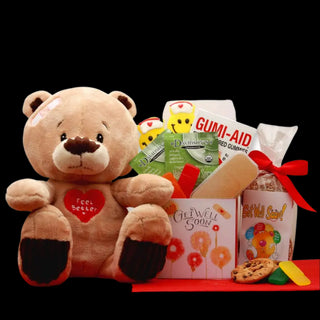 Teddy Bear Get Well Gift Set - Conrad's Best Gourmet Gifts - product image