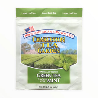 Green Tea W/ Mint Tea Loose Leaf Pouch - Conrad's Gourmet Gifts - product image