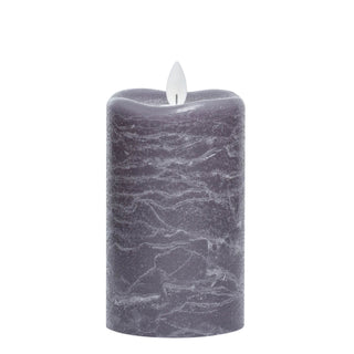 Gray Frosted Pillar 5" - Conrad's Gourmet Gifts - product image