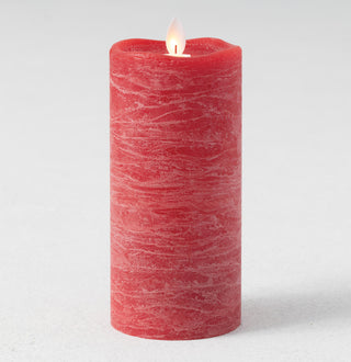 Red Frosted Pillar 5" - Conrad's Gourmet Gifts - product image