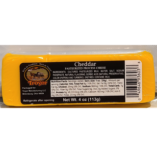 Cheddar Cheese Block 4oz - Conrad's Best Gourmet Gifts - product image