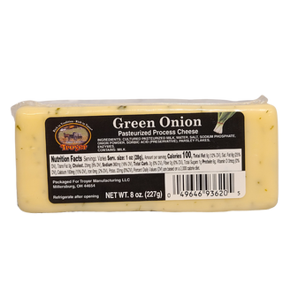 Green Onion Cheese 8oz Block - Conrad's Best Gourmet Gifts - product image