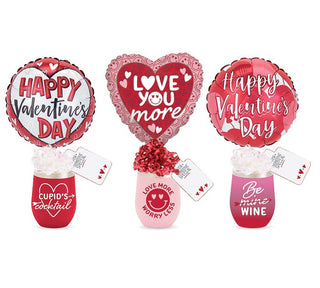 Valentines Day Tumbler Gift W/ Balloon - Conrad's Gourmet Gifts - product image