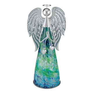 Murano Angel LED Decor 13" - Blue - Conrad's Gourmet Gifts - product image
