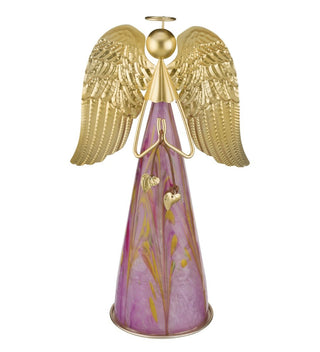 Murano Angel LED Decor 13" - Purple - Conrad's Gourmet Gifts - product image