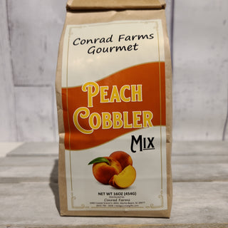 Peach Cobbler Mix 16oz - Conrad's Best Gourmet Gifts - product image