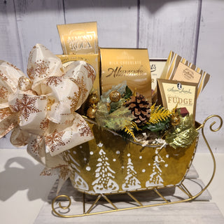 Glitter & Glitz Holiday Sleigh - Conrad's Best Gourmet Gifts - product image