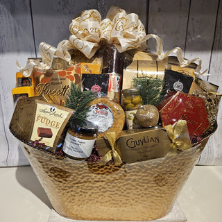 Elegant Gold Delights Gift Basket - Conrad's Gourmet Gifts - product image