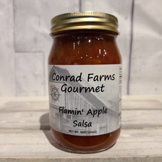Flamin' Apple Salsa 16 oz - Conrad's Gourmet Gifts - product image