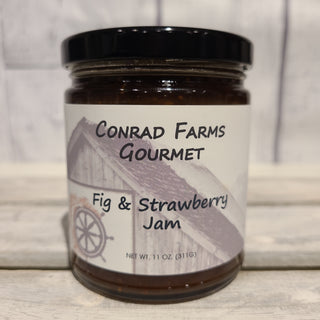 Fig & Strawberry Jam 11 oz. - Conrad's Gourmet Gifts - product image