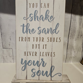 You Can Shake The Sand Wall Sign - Conrad's Gourmet Gifts - product image