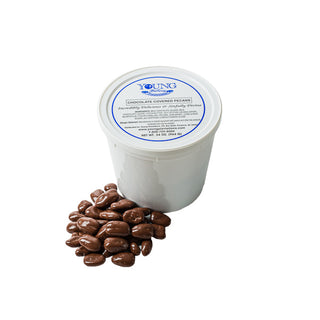 Youngs 34oz. Tub Double Dipped Chocolate Pecans - Conrad's Best Gourmet Gifts - product image