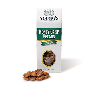Youngs Honey Crisp Pecans 6 oz box - Conrad's Best Gourmet Gifts - product image
