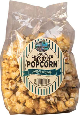 Dark Chocolate Sea Salt Popcorn 8oz - Conrad's Gourmet Gifts - product image
