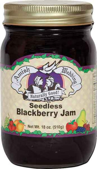 Seedless Blackberry Jam 18 oz - Conrad's Gourmet Gifts - product image