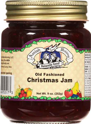 Amish Wedding 8 oz.  Christmas Jam - Conrad's Gourmet Gifts - product image