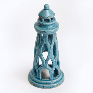 Ceramic Lighthouse Wavy Design. 10" - Conrad's Gourmet Gifts - product image