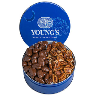 Youngs  Sweet and Salty Pecan Duo Gift Tin - Conrad's Best Gourmet Gifts - product image
