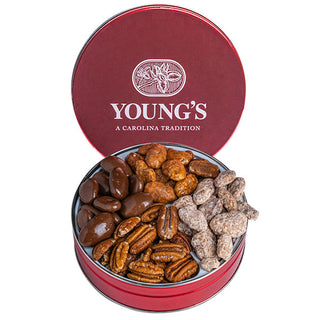 Youngs Favorite Foursome 14oz Gift Tin - Conrad's Best Gourmet Gifts - product image