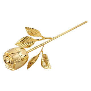Rose Ring Holder, long stem Gold - Conrad's Gourmet Gifts - product image