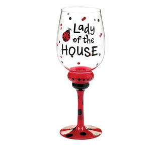 LADY OF THE HOUSE WINE GLASS - Conrad's Gourmet Gifts - product image