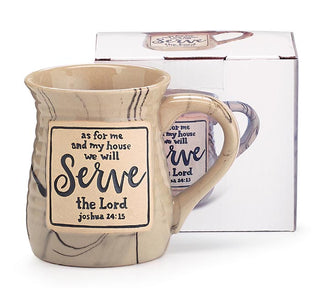 AS FOR ME AND MY HOUSE WE WILL SERVE MUG - Conrad's Gourmet Gifts - product image