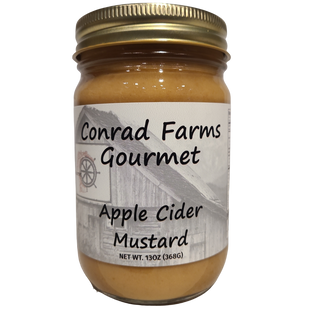 Apple Cider Mustard 13oz - Conrad's Gourmet Gifts - product image