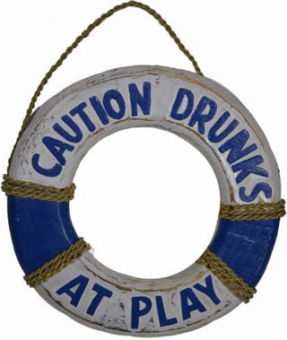 DRUNKS AT PLAY LIFE SAVER SIGN - Conrad's Gourmet Gifts - product image