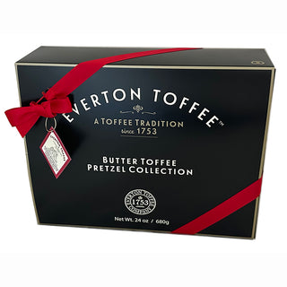 Everton Combo Pretzels 24oz Black Collection Box - Conrad's Gourmet Gifts - product image