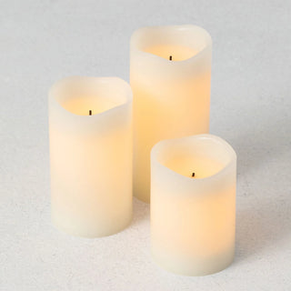 SMOOTH CANDLE PILLAR Set/3 - Conrad's Gourmet Gifts - product image