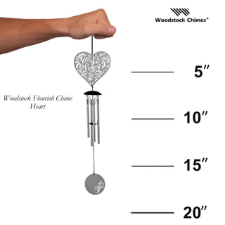 Woodstock Flourish Chime™ - Heart - Conrad's Gourmet Gifts - product image