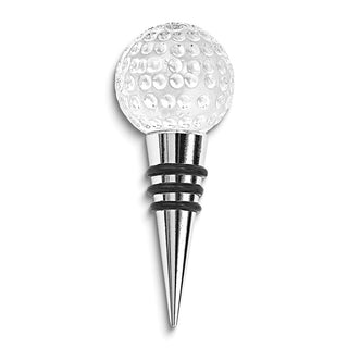 Crystal Golf Ball Bottle Stopper - Conrad's Gourmet Gifts - product image