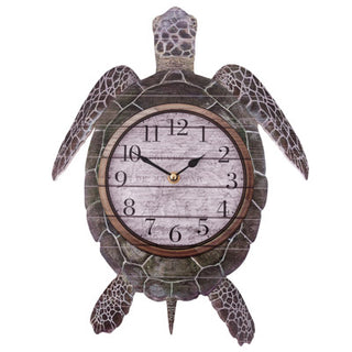 WOODEN TURTLE WALL CLOCK - Conrad's Gourmet Gifts - product image