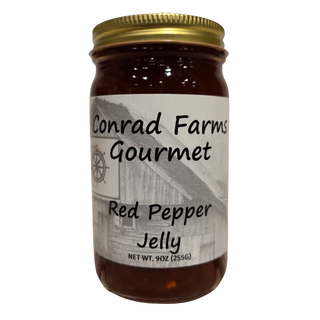 Red Pepper Jelly 9 oz Jar - Conrad's Gourmet Gifts - product image