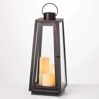 Astoria Taper Lantern Bronze/Cream - Conrad's Gourmet Gifts - product image